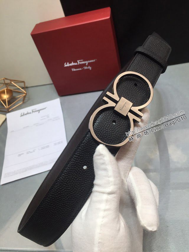 菲拉格慕男士皮帶 Ferragamo雙面牛皮腰帶  jjp2173